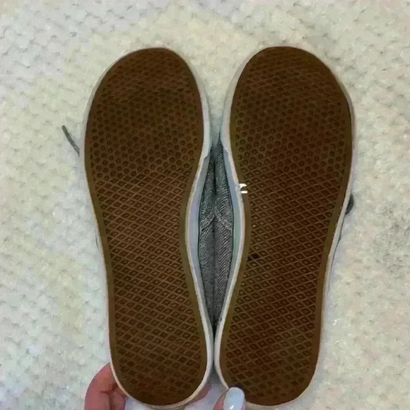 Vans off the walls grey and whites women’s sz 8 men’s sz 6.5 *flaws casual comfy - Picture 8 of 8